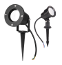 Ground-mounted garden lights